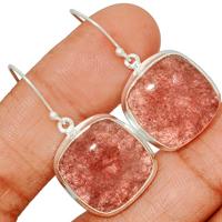 Strawberry Quartz Earring-SBQE96