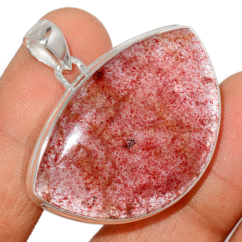 1.5" Strawberry Quartz Pendants - SBQP158