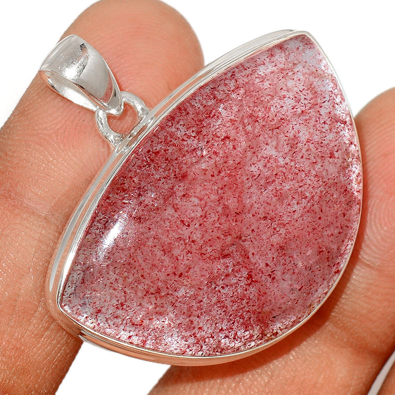1.3" Strawberry Quartz Pendants - SBQP165