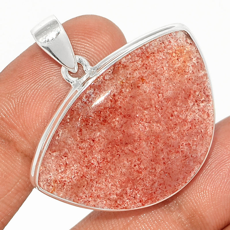 1.5" Strawberry Quartz Pendants - SBQP208