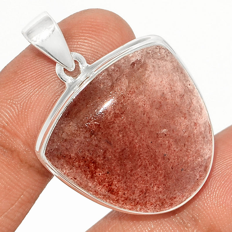 1.5" Strawberry Quartz Pendants - SBQP230