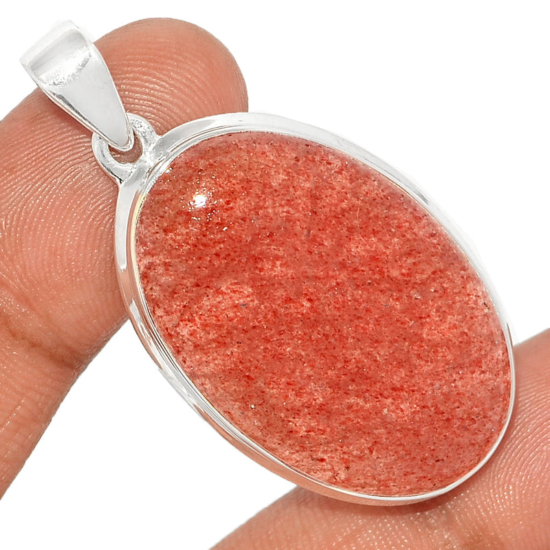 1.8" Strawberry Quartz Pendants - SBQP231