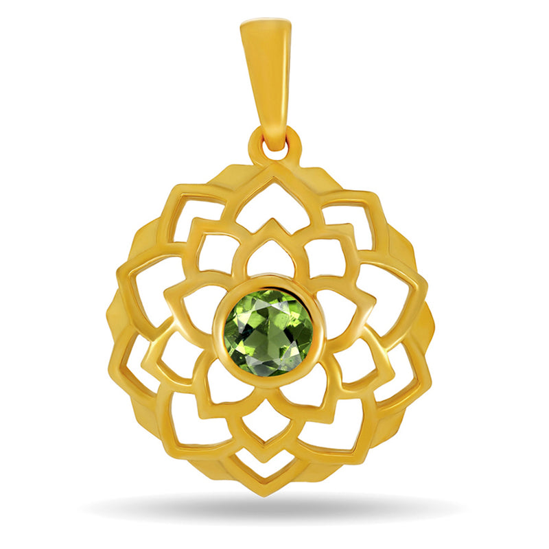 Celtic - 18k Gold Vermeil - Moldavite Faceted Pendants - SCCP515G-MDF Catalogue