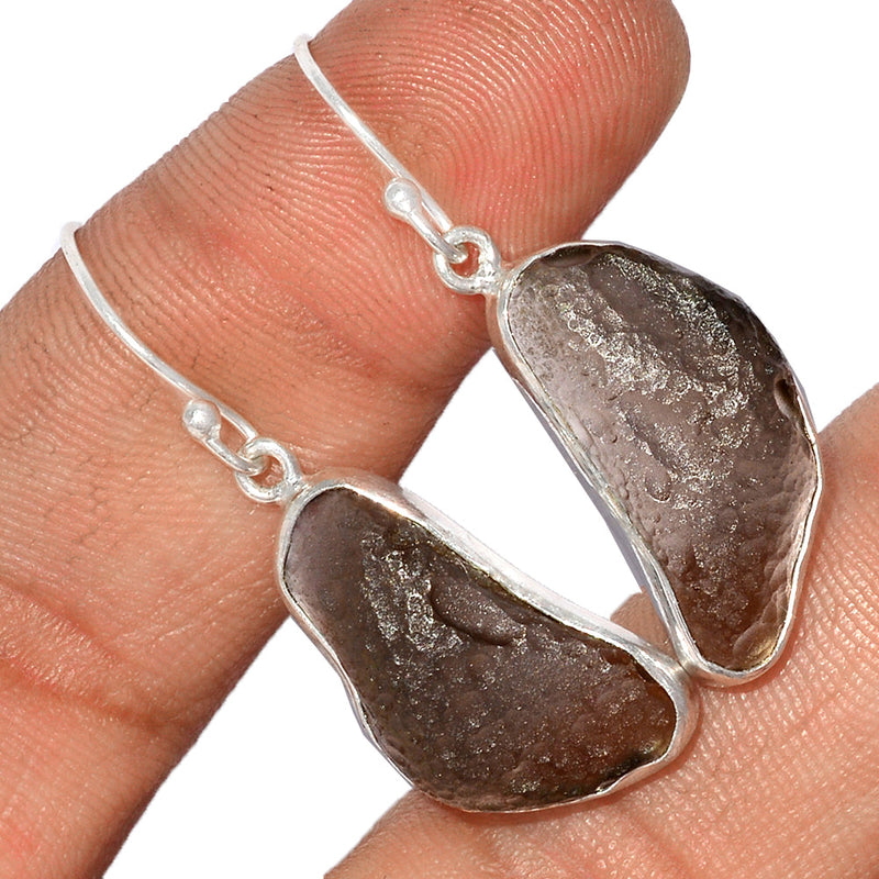 1.5" Saffordite Tektite Earrings - SDTE12