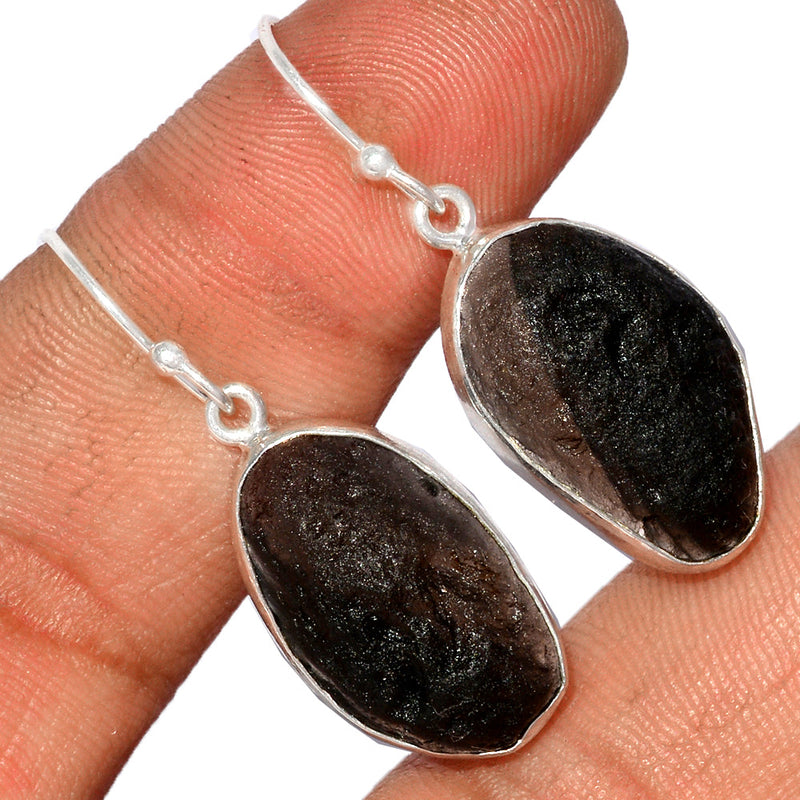 1.5" Saffordite Tektite Earrings - SDTE1