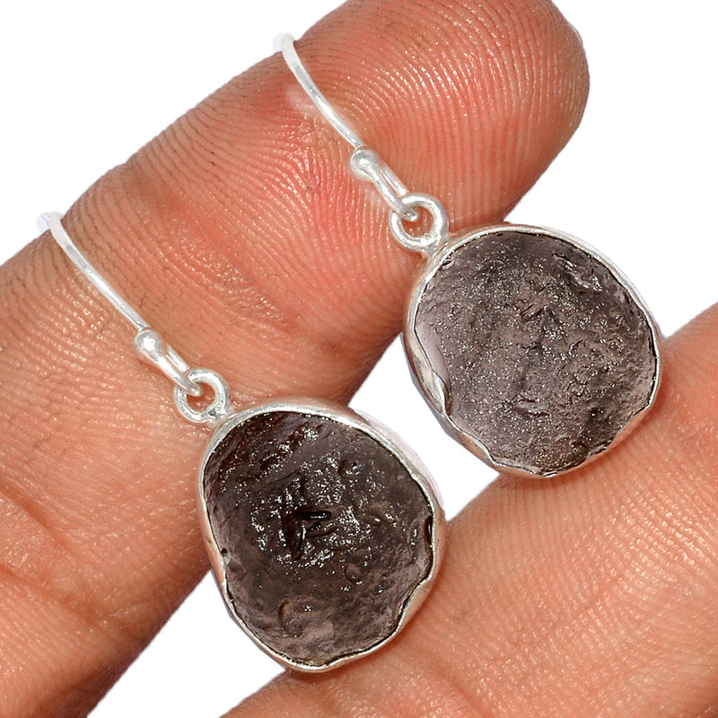 1.2" Saffordite Tektite Earrings - SDTE21