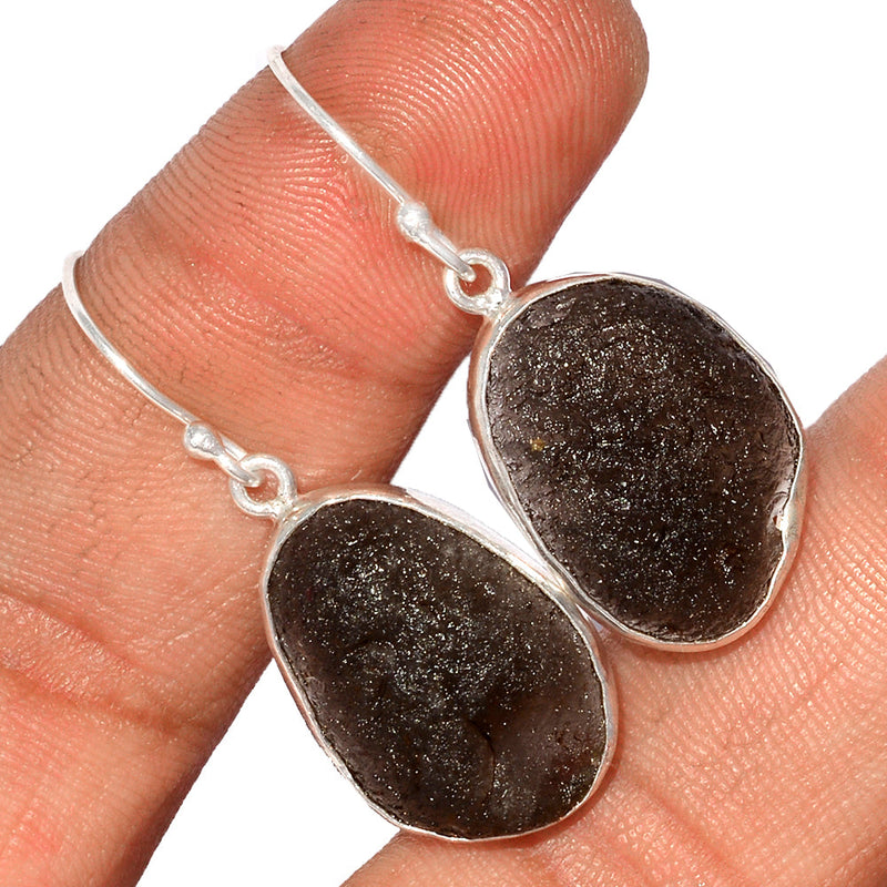 1.5" Saffordite Tektite Earrings - SDTE22