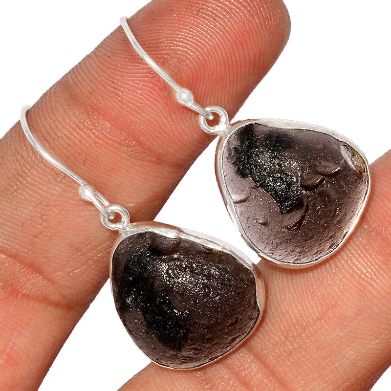 1.3" Saffordite Tektite Earrings - SDTE26