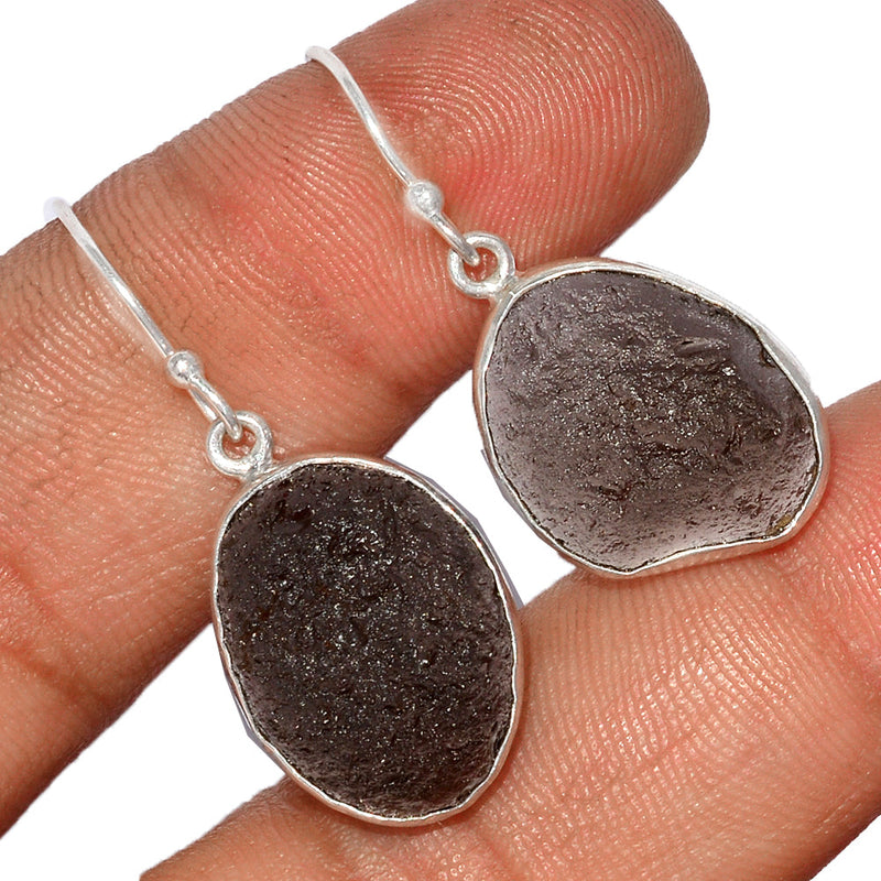1.3" Saffordite Tektite Earrings - SDTE28