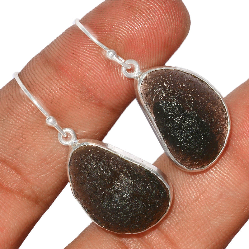 1.3" Saffordite Tektite Earrings - SDTE32