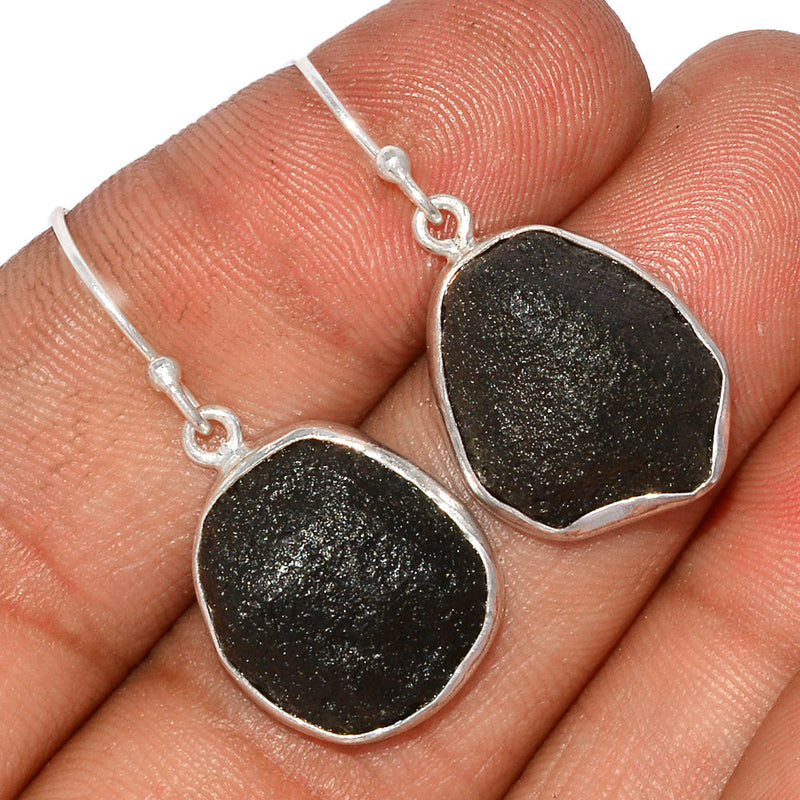 1.3" Saffordite Tektite Earrings - SDTE33