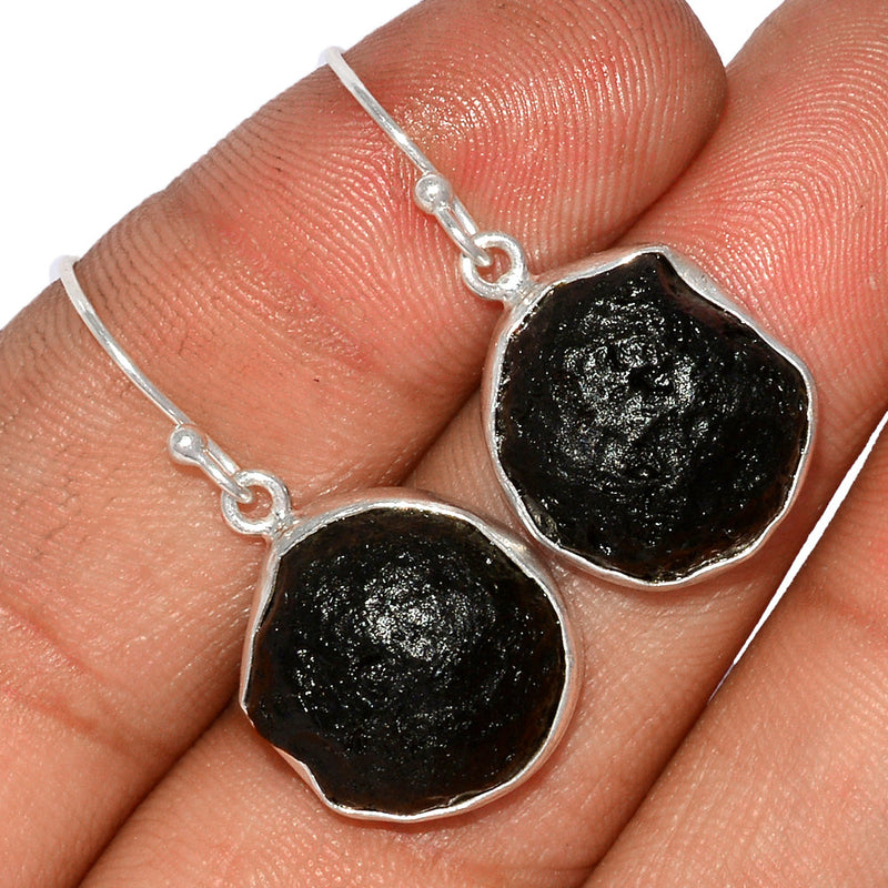 1.2" Saffordite Tektite Earrings - SDTE38