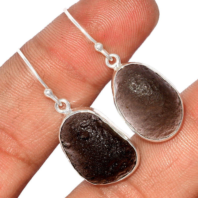 1.3" Saffordite Tektite Earrings - SDTE51