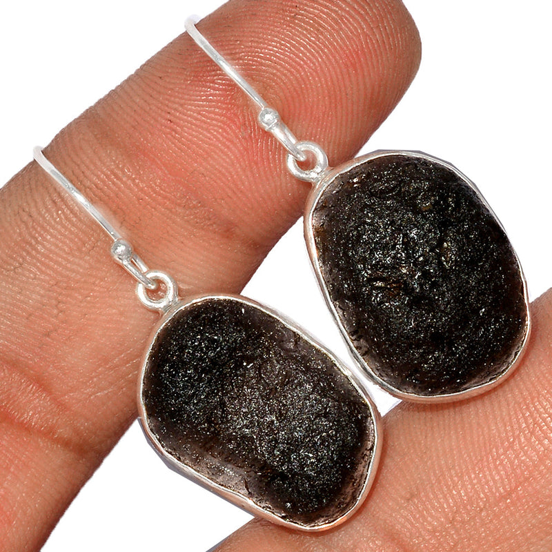 1.5" Saffordite Tektite Earrings - SDTE5