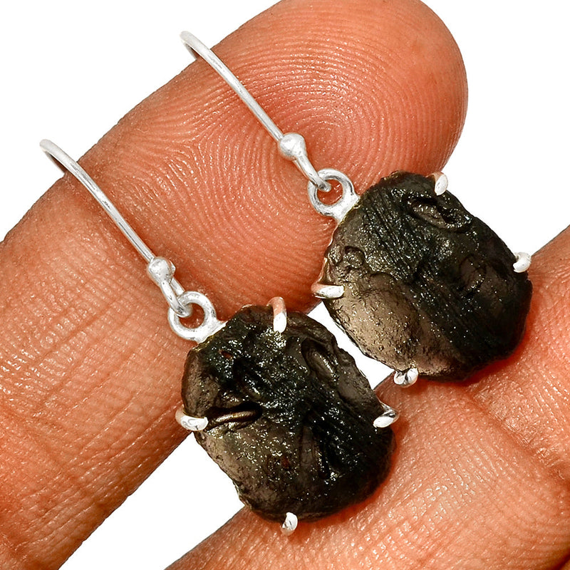 1.3" Claw - Saffordite Tektite Earrings - SDTE74