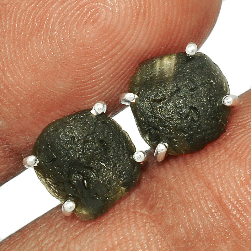 Claw - Saffordite Tektite Studs - SDTS109