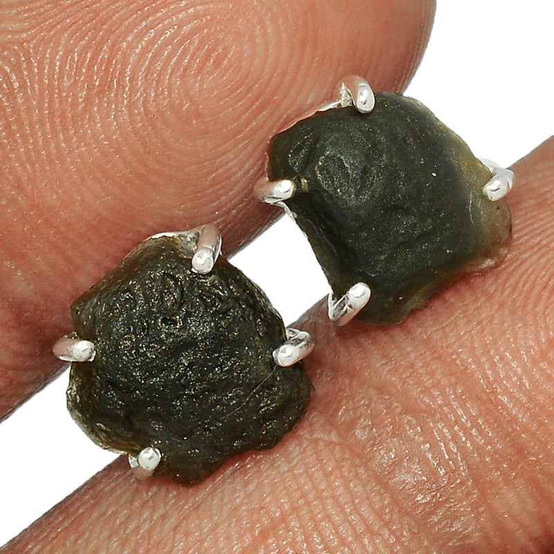 Claw - Saffordite Tektite Studs - SDTS25