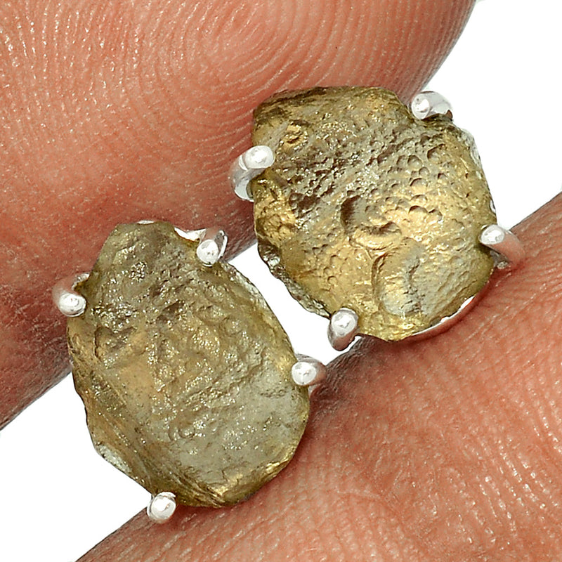 Claw - Saffordite Tektite Studs - SDTS62