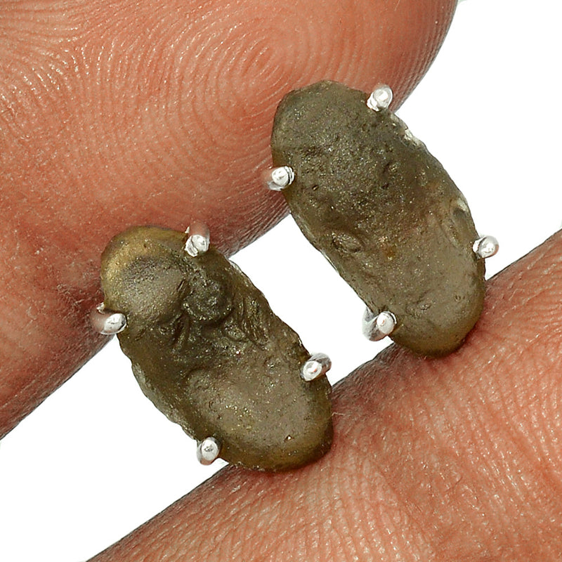 Claw - Saffordite Tektite Studs - SDTS72