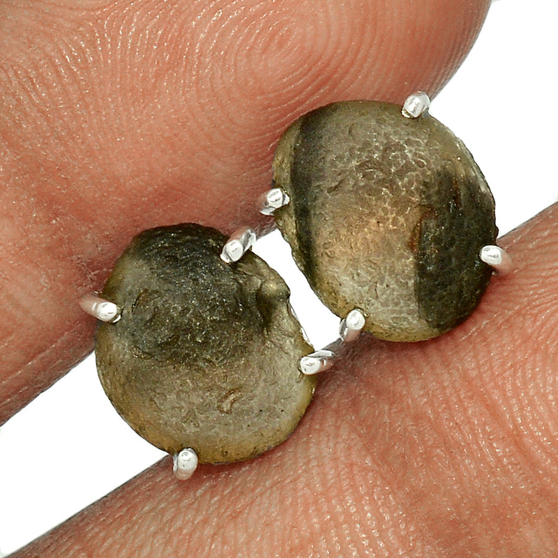 Claw - Saffordite Tektite Studs - SDTS74
