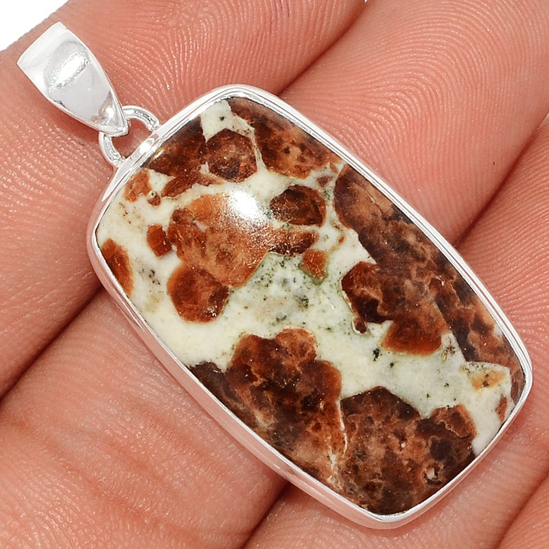1.6" Spessartine Garnet In Limestone Pendants - SGIP140