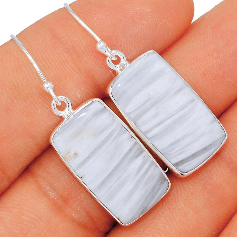 1.6" Scolecite Earrings - SLTE101