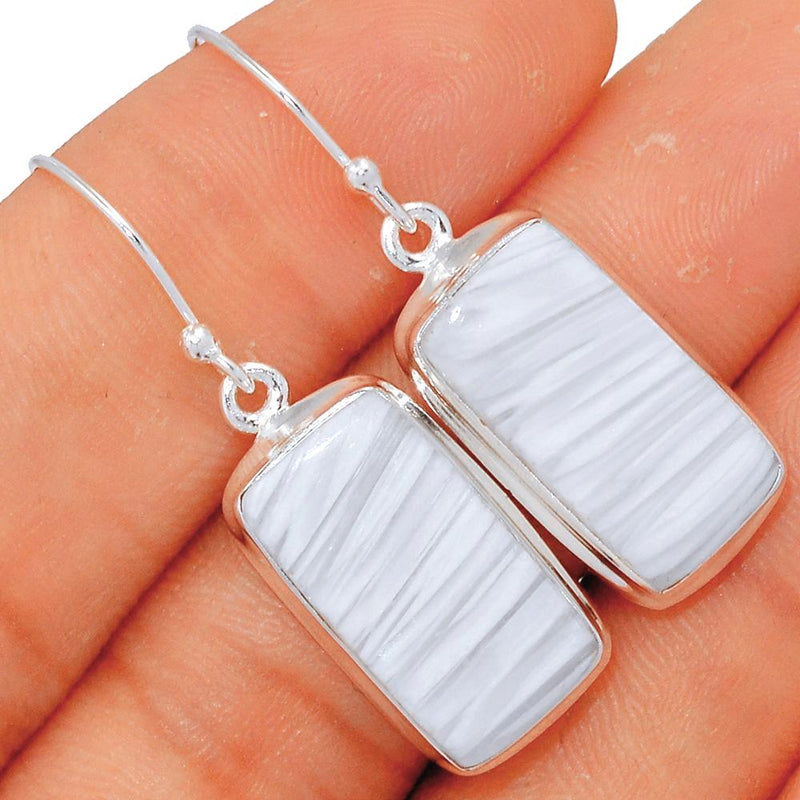 1.6" Scolecite Earrings - SLTE106