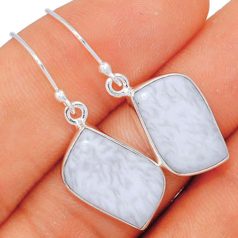 1.5" Scolecite Earrings - SLTE111