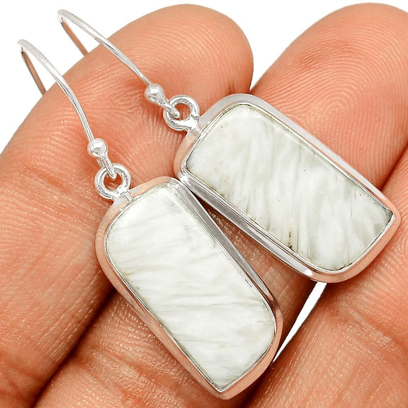 1.5" Scolecite Earrings - SLTE124