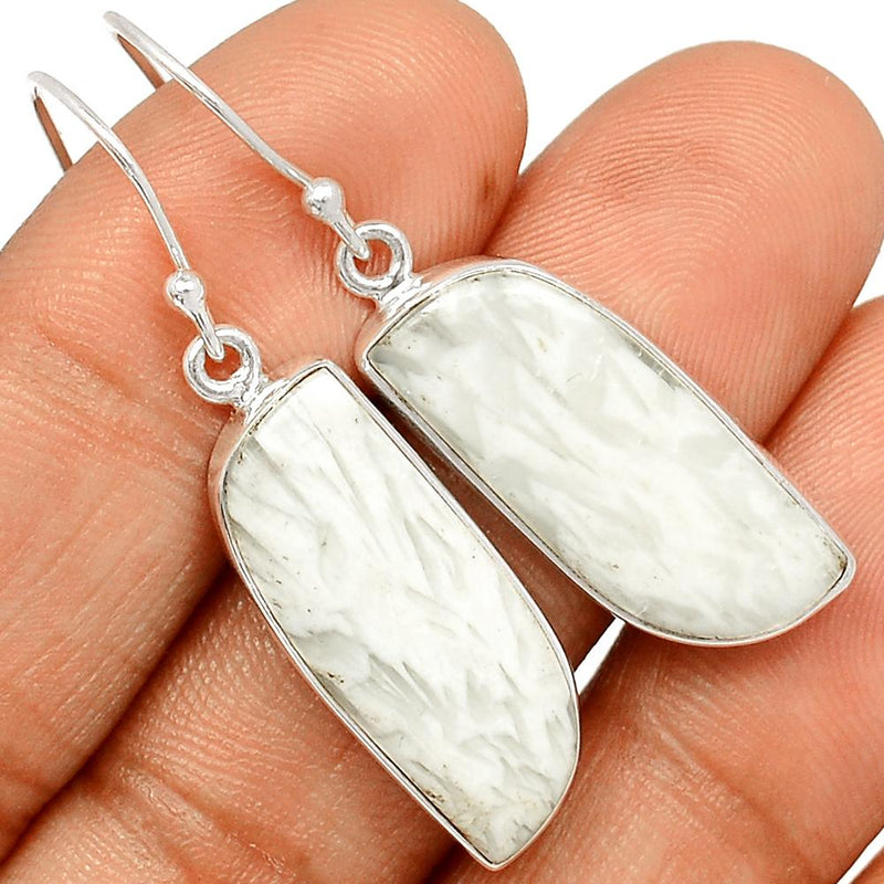 1.6" Scolecite Earrings - SLTE127