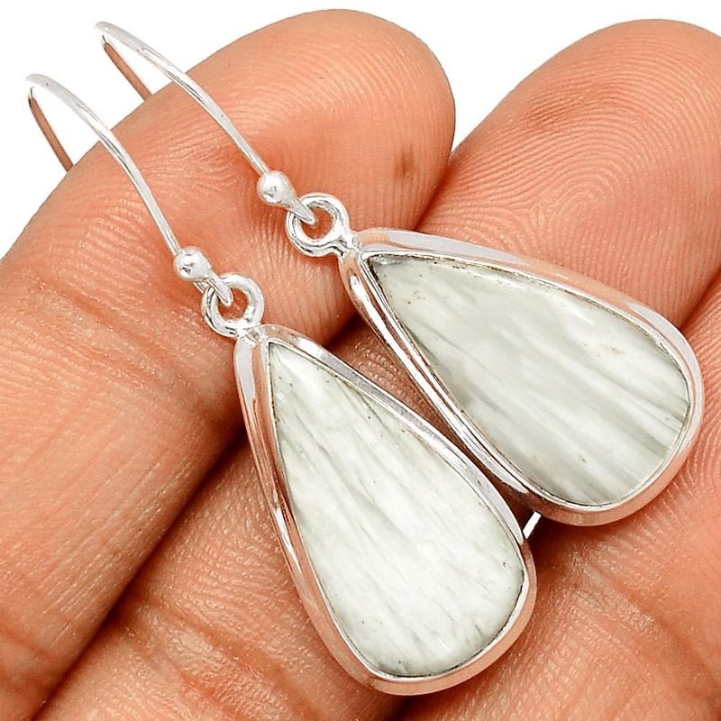 1.6" Scolecite Earrings - SLTE131