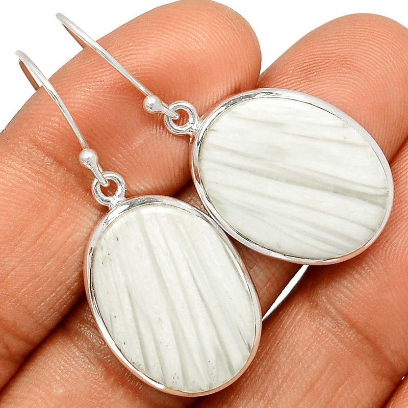 1.5" Scolecite Earrings - SLTE138