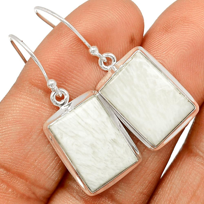 1.3" Scolecite Earrings - SLTE149