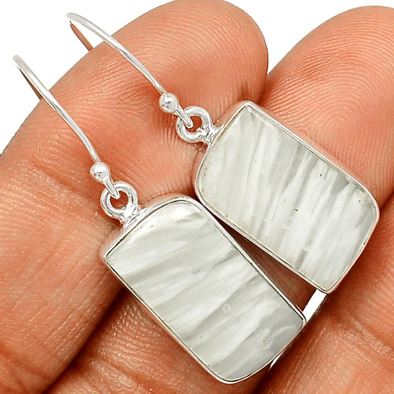1.5" Scolecite Earrings - SLTE155