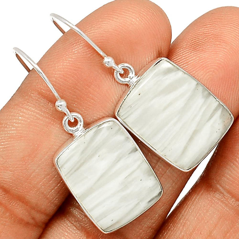 1.3" Scolecite Earrings - SLTE156