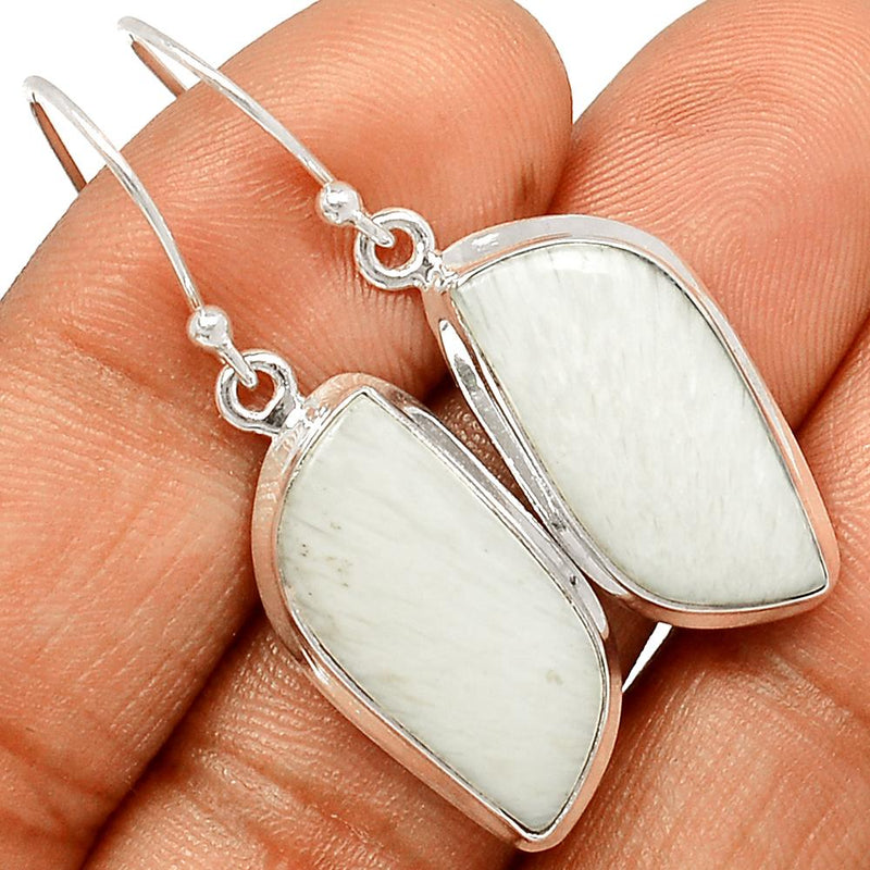 1.5" Scolecite Earrings - SLTE158