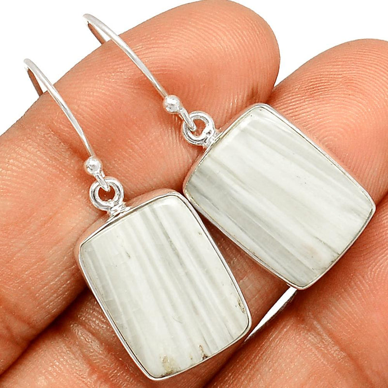 1.3" Scolecite Earrings - SLTE159