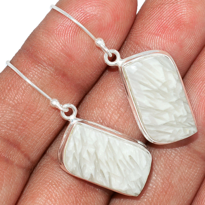 1.5" Scolecite Earrings - SLTE199