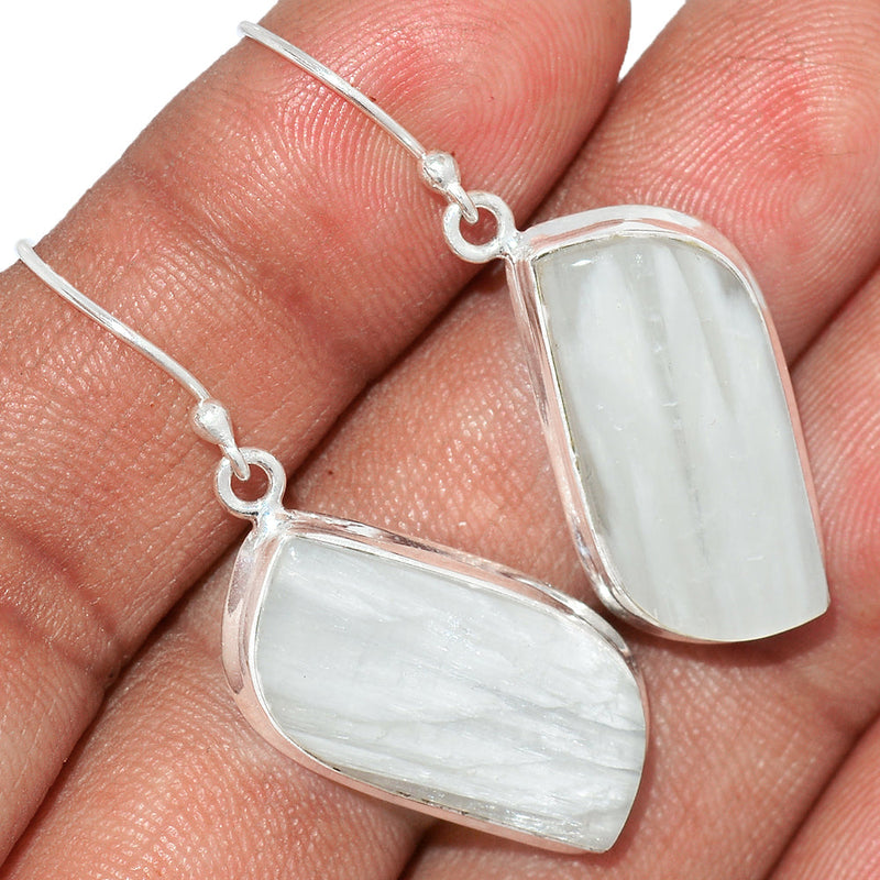 1.6" Scolecite Earrings - SLTE213