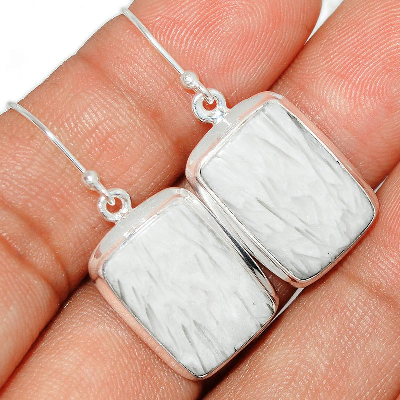 1.5" Scolecite Earring-SLTE36