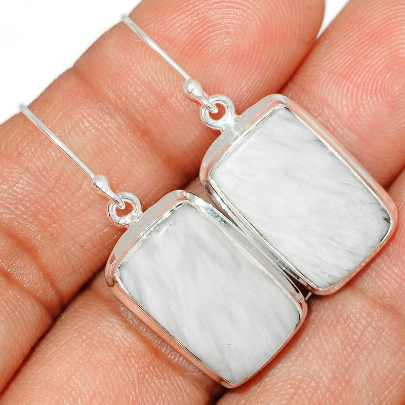 1.5" Scolecite Earring-SLTE48