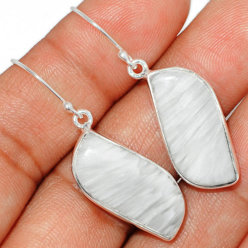1.6" Scolecite Earring-SLTE60