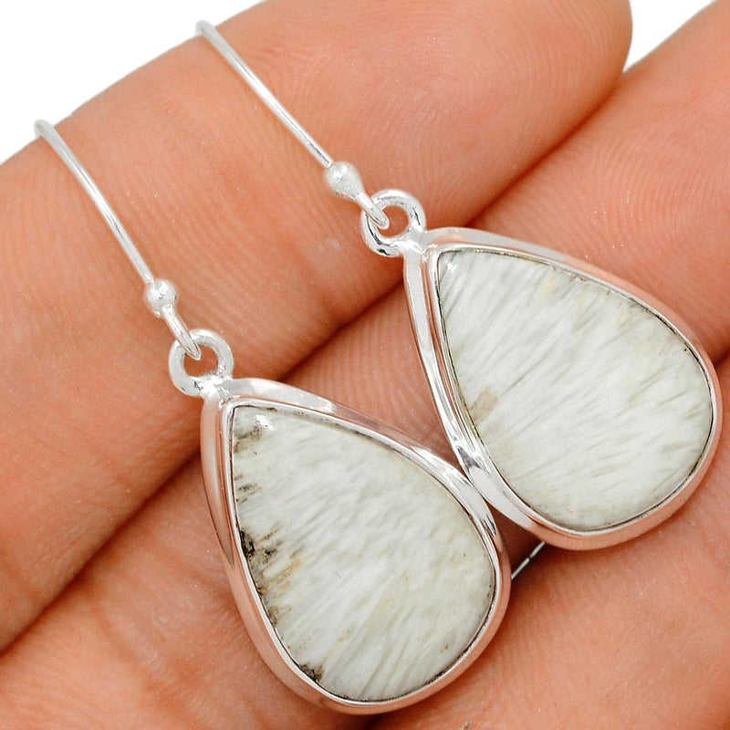 1.6" Scolecite Earrings - SLTE82