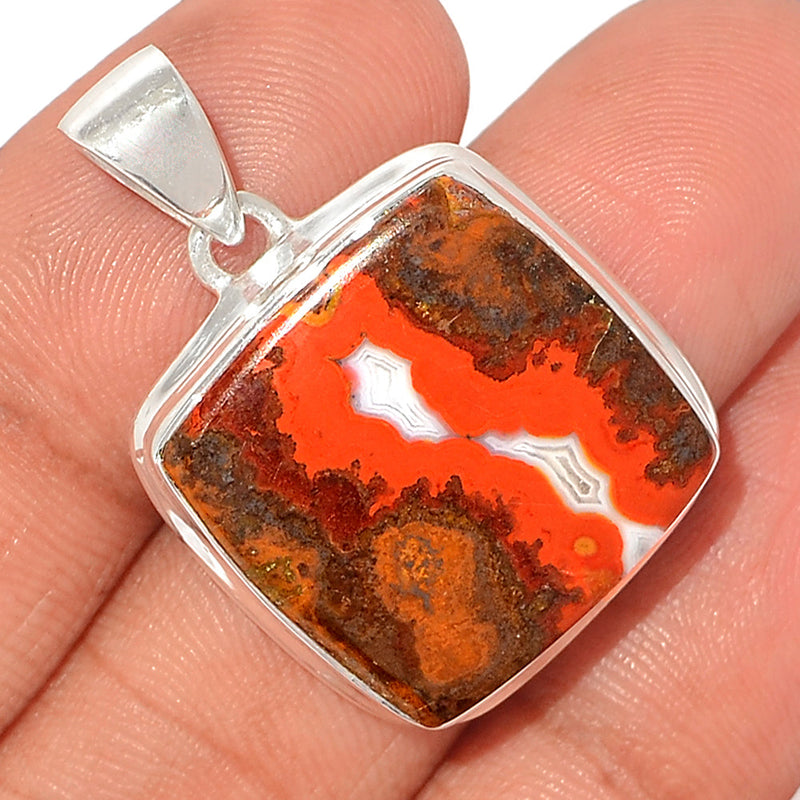 1.3" Seam Agate Pendants - SMAP418