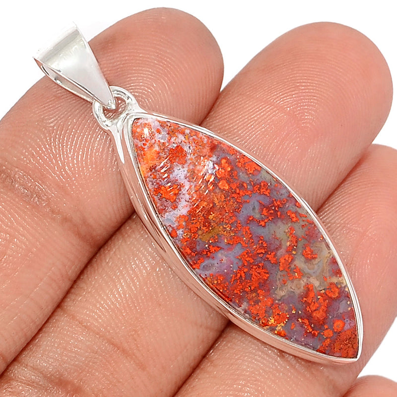 1.8" Seam Agate Pendants - SMAP521