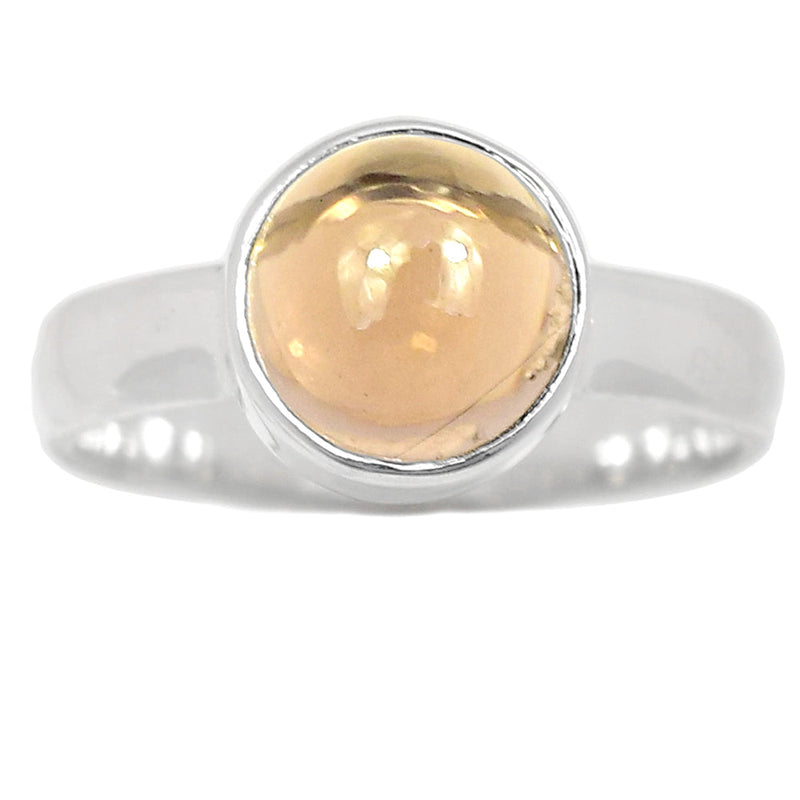 Smoky Qaurtz Cabochon Ring - SMCR352