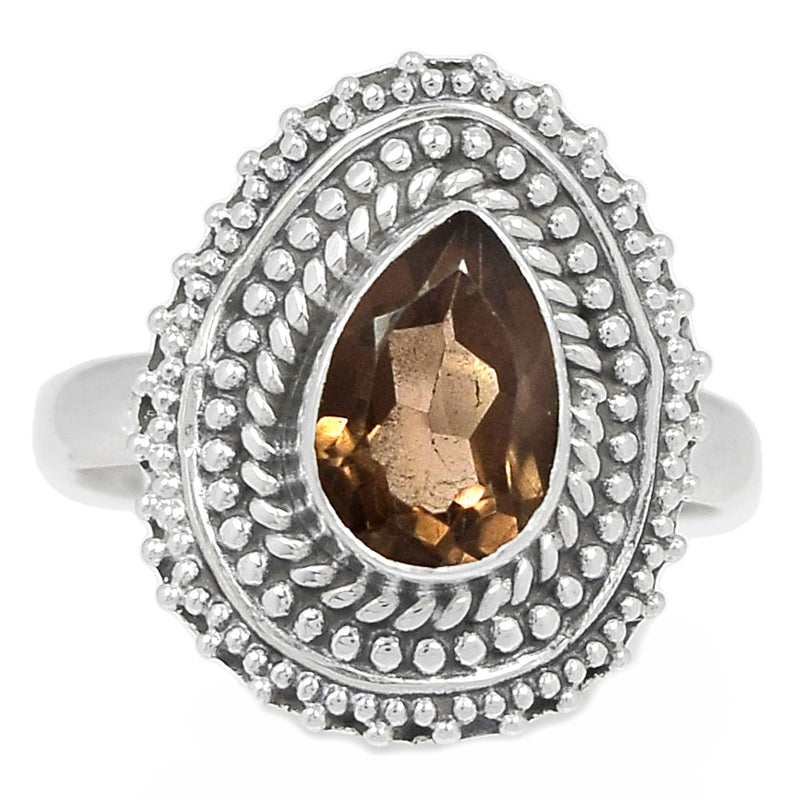 Fine Filigree - Smokey Quartz Ring - SMQR469