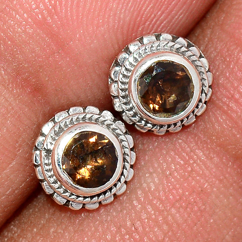 Smokey Quartz Studs - SMQS193