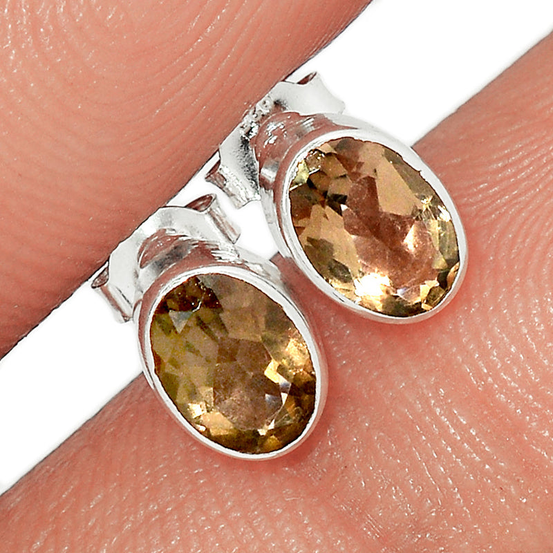 Smokey Quartz Studs - SMQS235