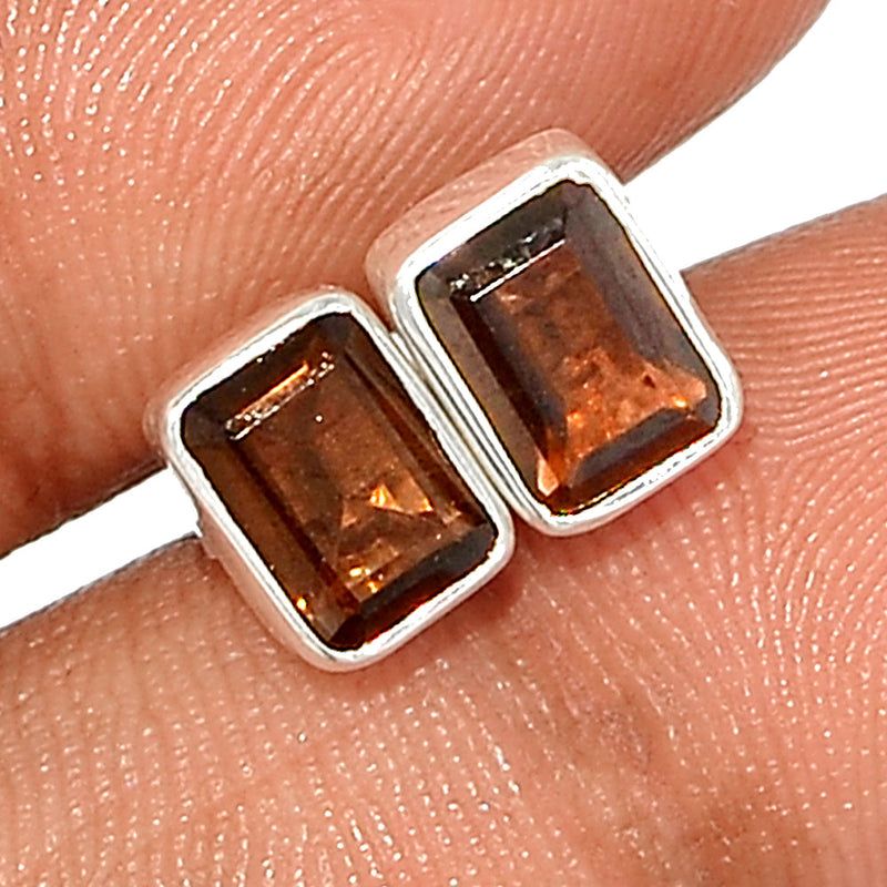 Smokey Quartz Studs - SMQS324